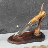 Yavuz Bıçak YSP26 sapelli ahşap kabza av bıçağı 26 cm